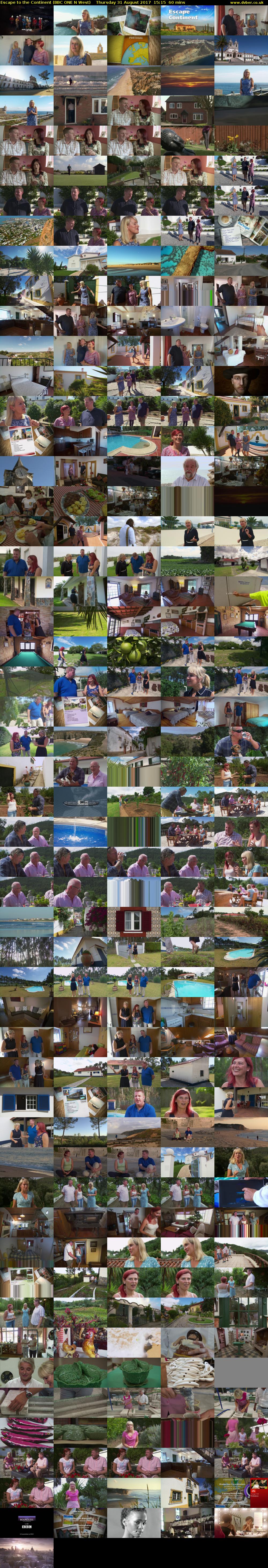 Escape to the Continent (BBC ONE N West) Thursday 31 August 2017 15:15 - 16:15