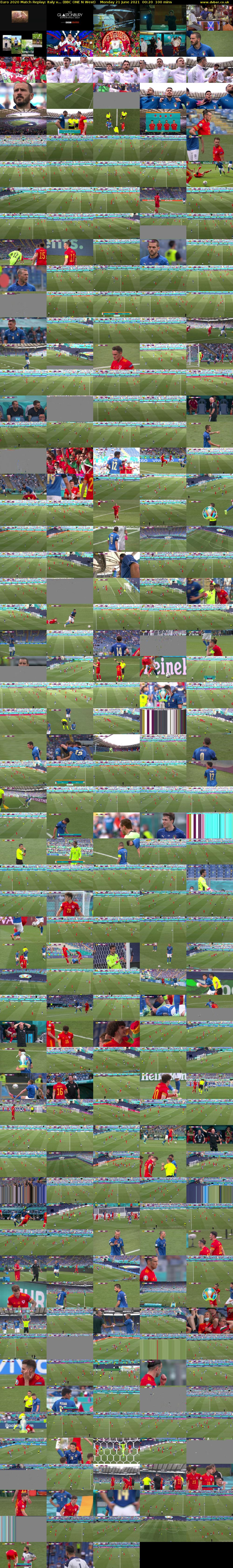 Euro 2020 Match Replay: Italy v... (BBC ONE N West) Monday 21 June 2021 00:20 - 02:00