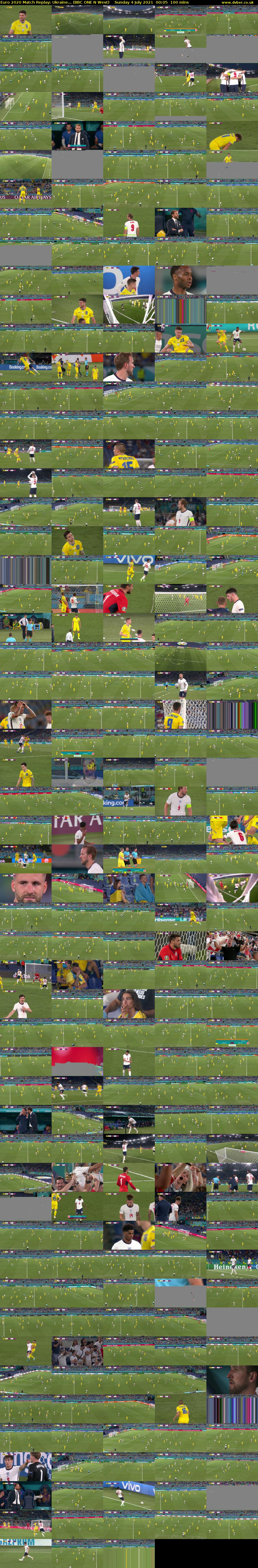Euro 2020 Match Replay: Ukraine... (BBC ONE N West) Sunday 4 July 2021 00:05 - 01:45