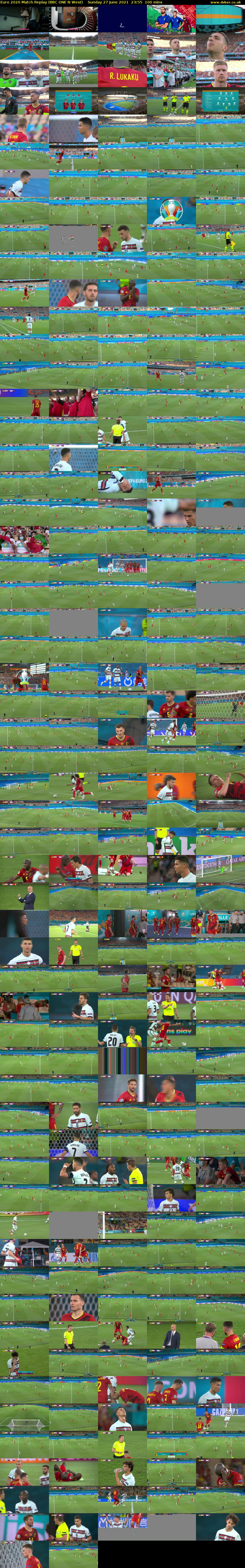 Euro 2020 Match Replay (BBC ONE N West) Sunday 27 June 2021 23:55 - 01:35