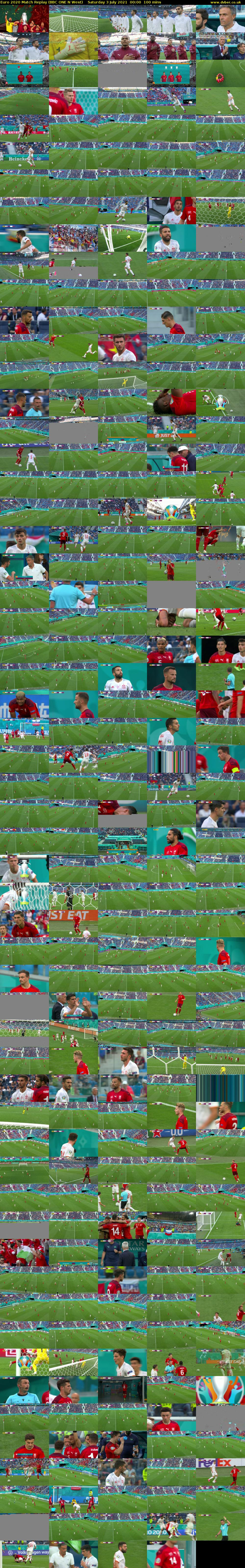 Euro 2020 Match Replay (BBC ONE N West) Saturday 3 July 2021 00:00 - 01:40