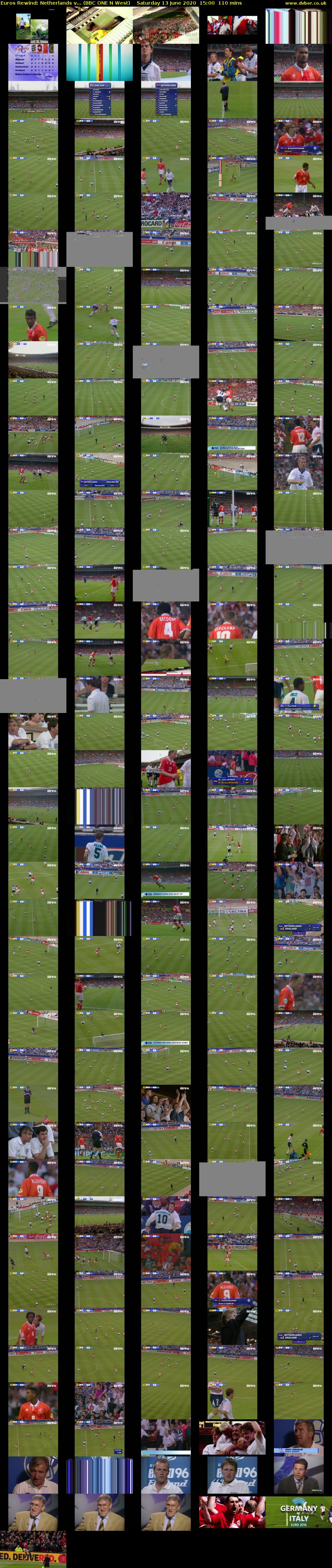 Euros Rewind: Netherlands v... (BBC ONE N West) Saturday 13 June 2020 15:00 - 16:50