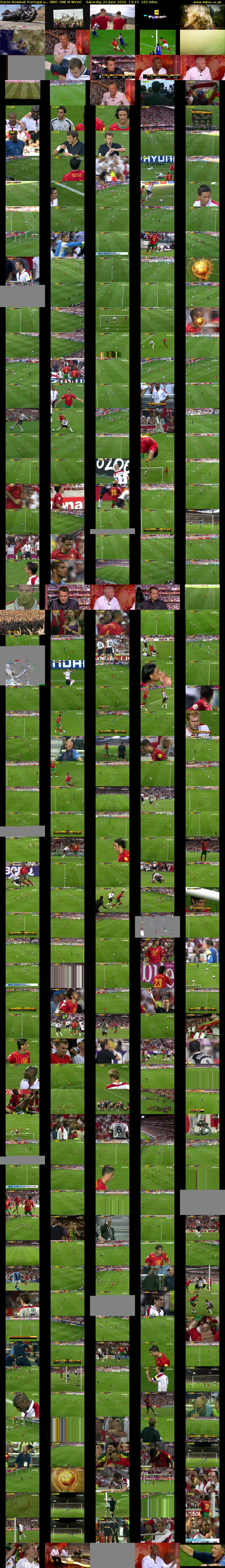 Euros Rewind: Portugal v... (BBC ONE N West) Saturday 20 June 2020 13:15 - 16:00