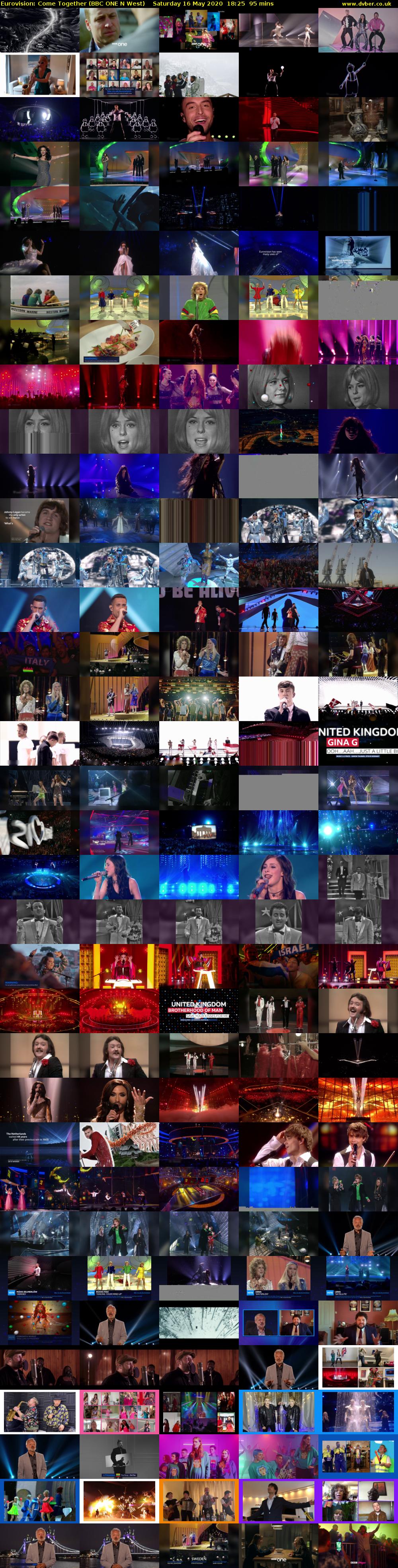 Eurovision: Come Together (BBC ONE N West) Saturday 16 May 2020 18:25 - 20:00