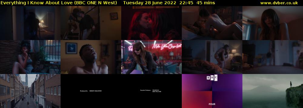 Everything I Know About Love (BBC ONE N West) Tuesday 28 June 2022 22:45 - 23:30
