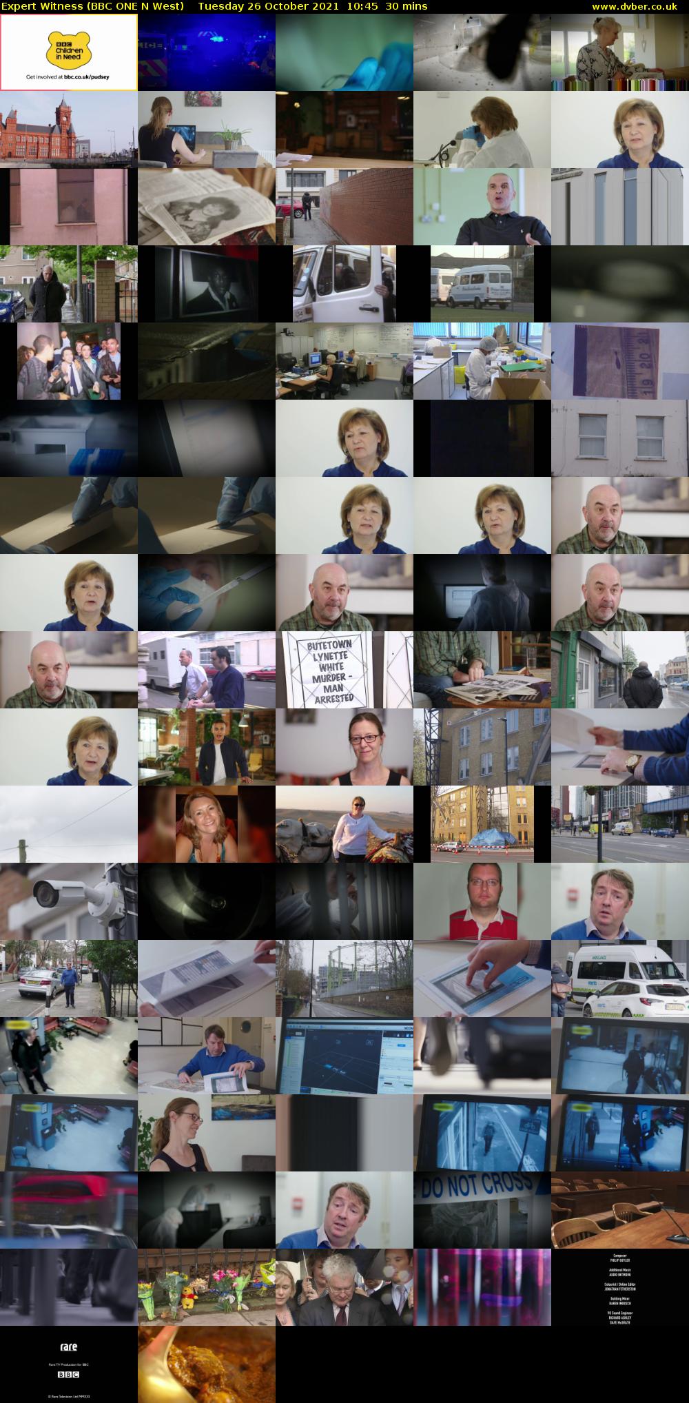 Expert Witness (BBC ONE N West) Tuesday 26 October 2021 10:45 - 11:15