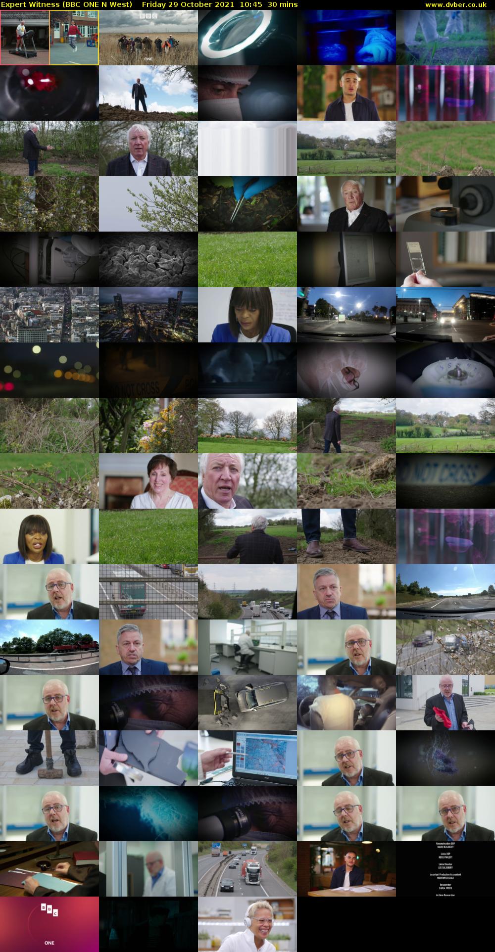 Expert Witness (BBC ONE N West) Friday 29 October 2021 10:45 - 11:15