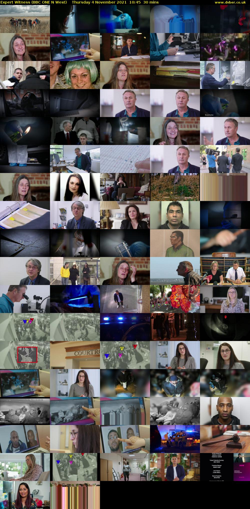 Expert Witness (BBC ONE N West) Thursday 4 November 2021 10:45 - 11:15