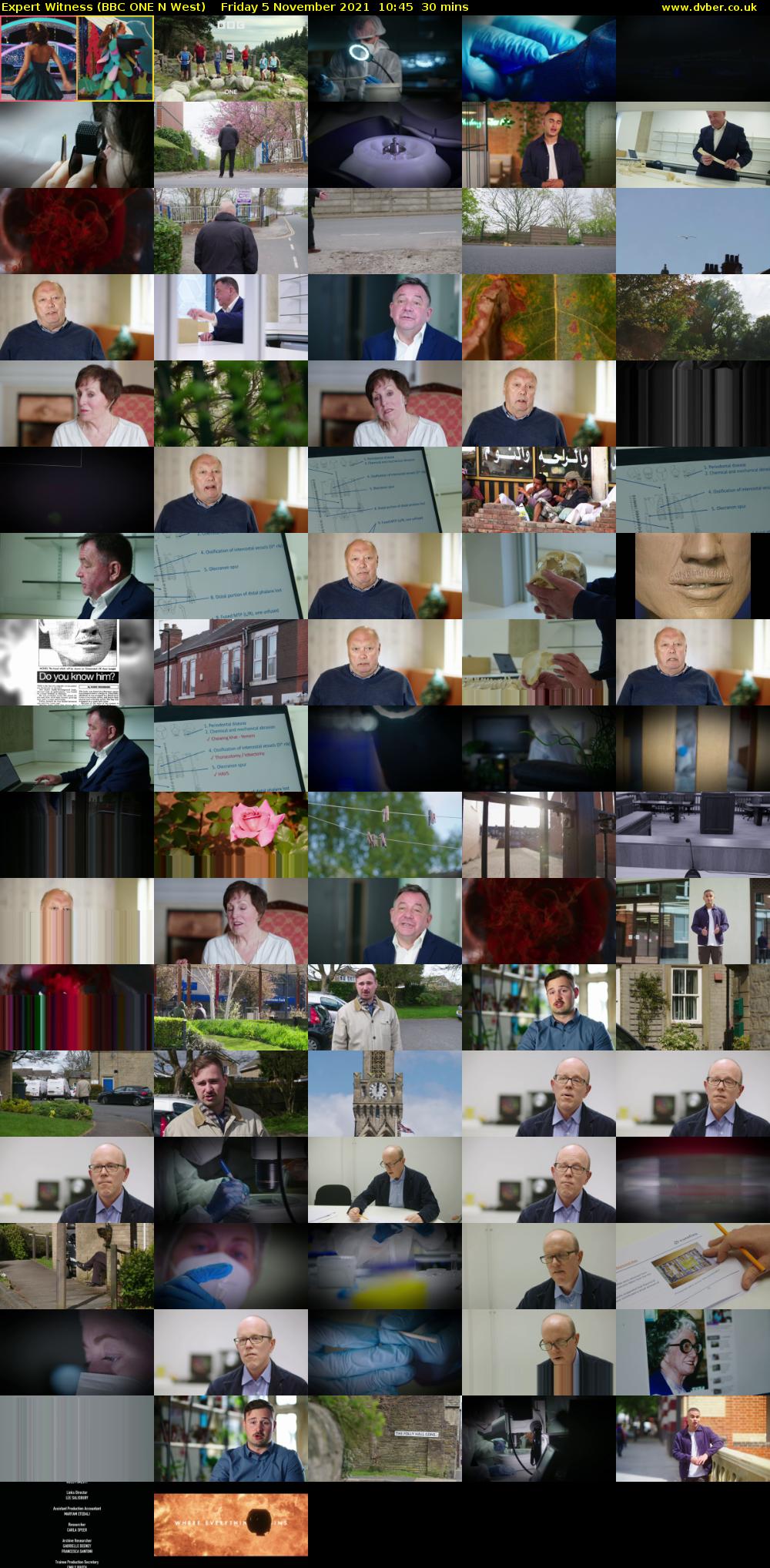 Expert Witness (BBC ONE N West) Friday 5 November 2021 10:45 - 11:15