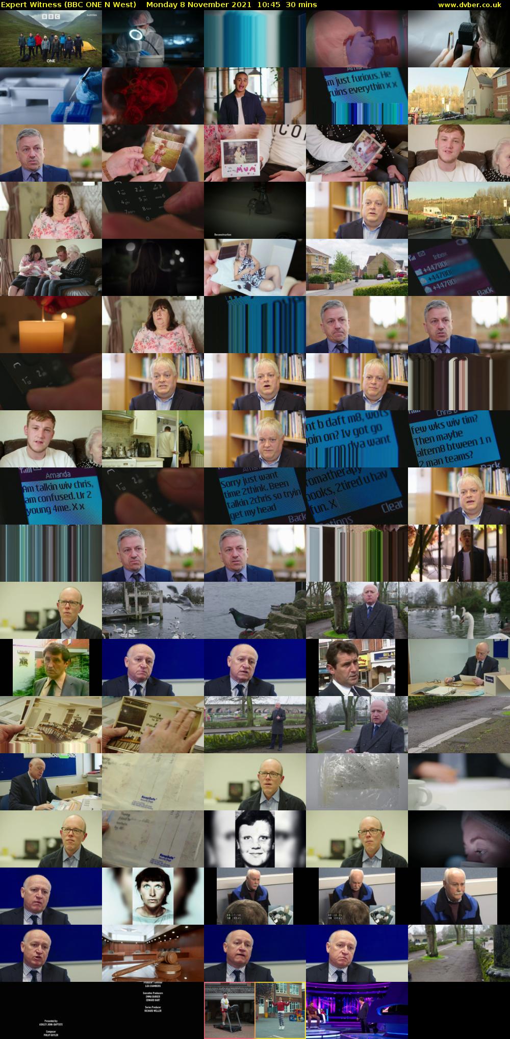 Expert Witness (BBC ONE N West) Monday 8 November 2021 10:45 - 11:15