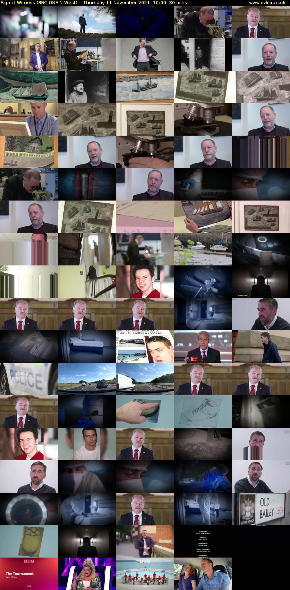 Expert Witness (BBC ONE N West) Thursday 11 November 2021 10:00 - 10:30