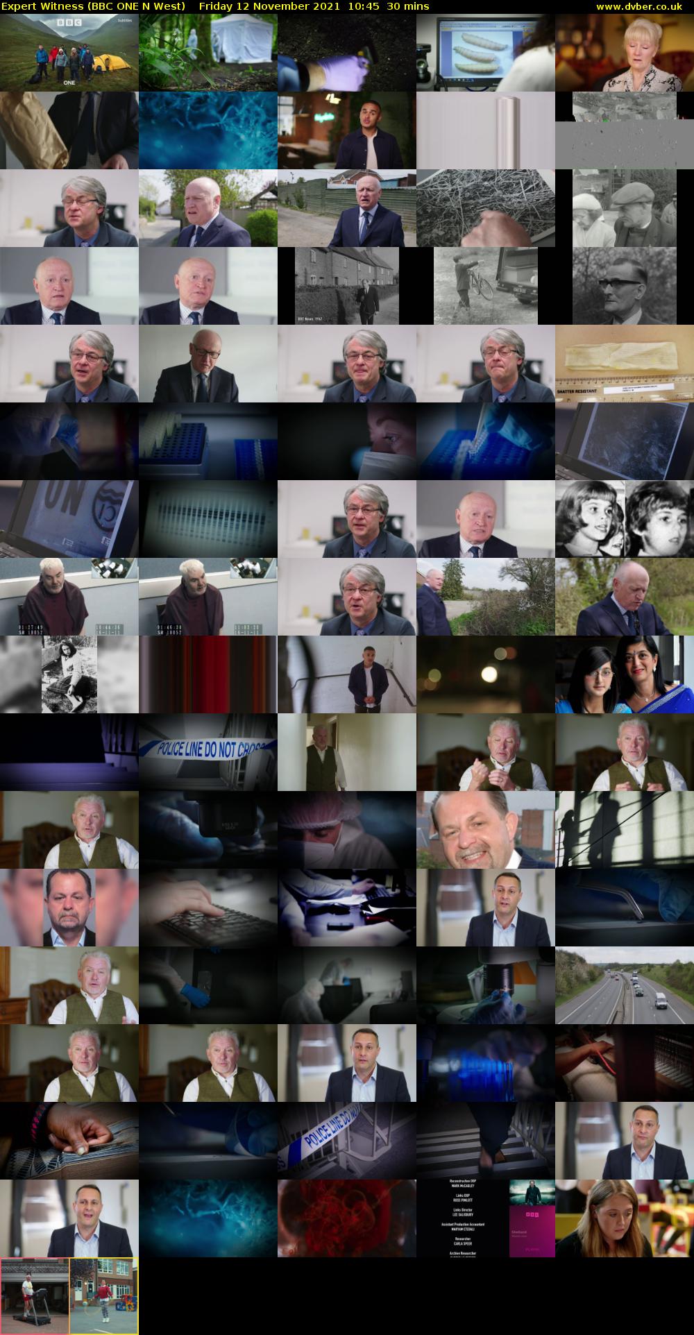 Expert Witness (BBC ONE N West) Friday 12 November 2021 10:45 - 11:15