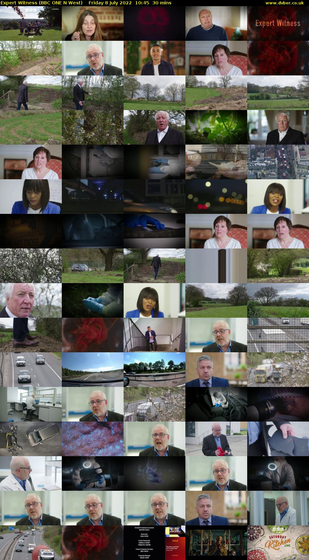 Expert Witness (BBC ONE N West) Friday 8 July 2022 10:45 - 11:15