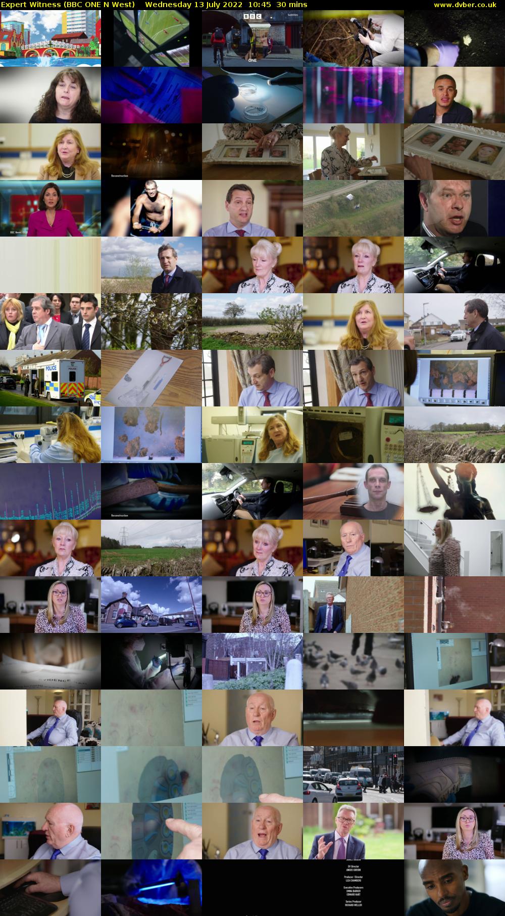 Expert Witness (BBC ONE N West) Wednesday 13 July 2022 10:45 - 11:15