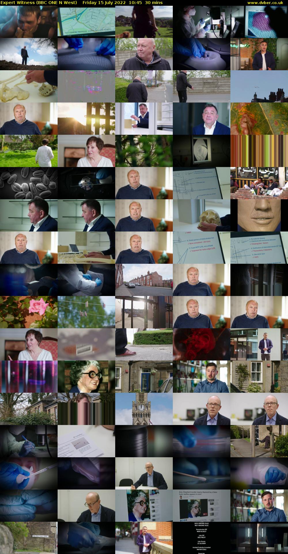 Expert Witness (BBC ONE N West) Friday 15 July 2022 10:45 - 11:15