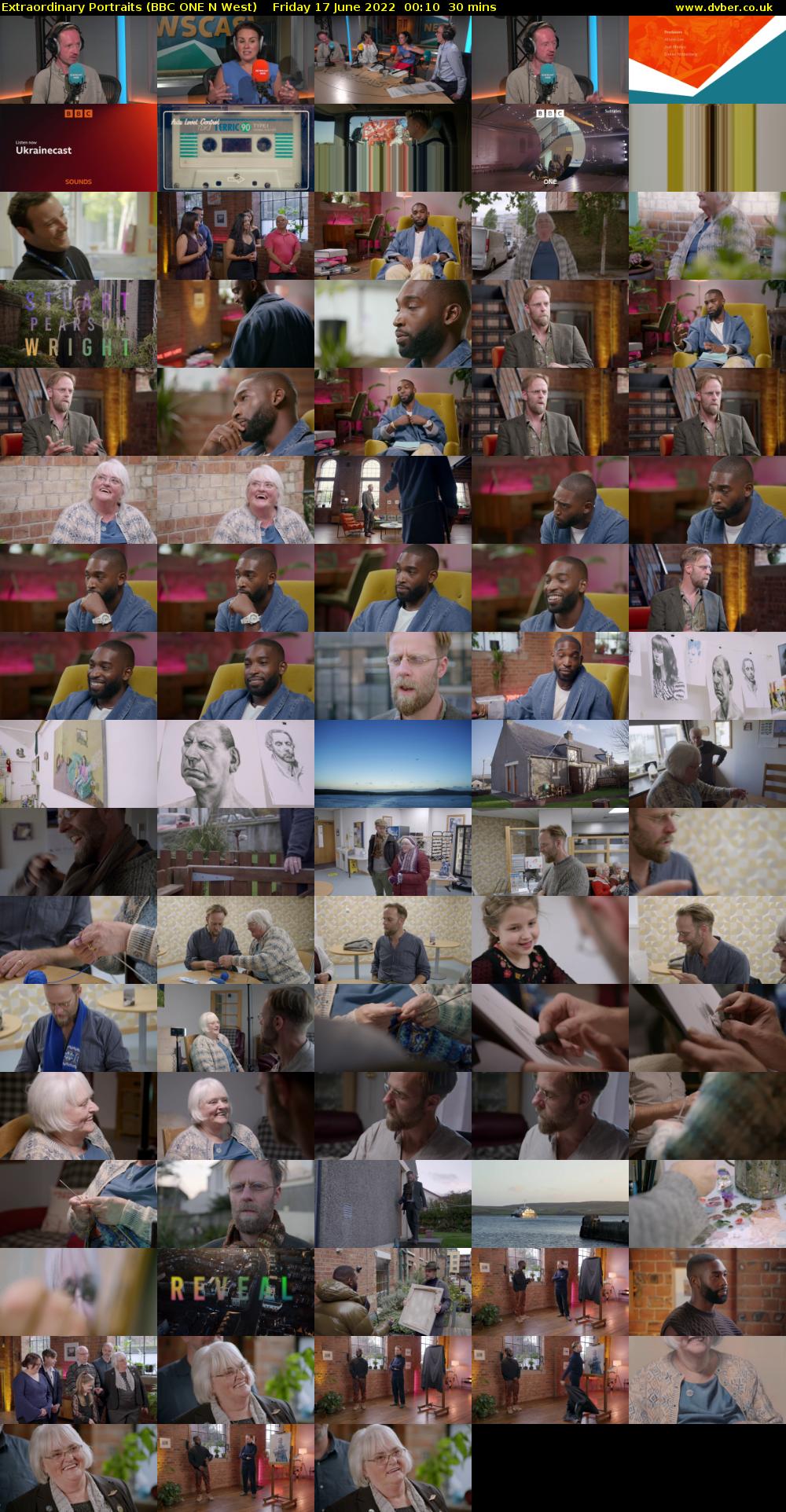 Extraordinary Portraits (BBC ONE N West) Friday 17 June 2022 00:10 - 00:40