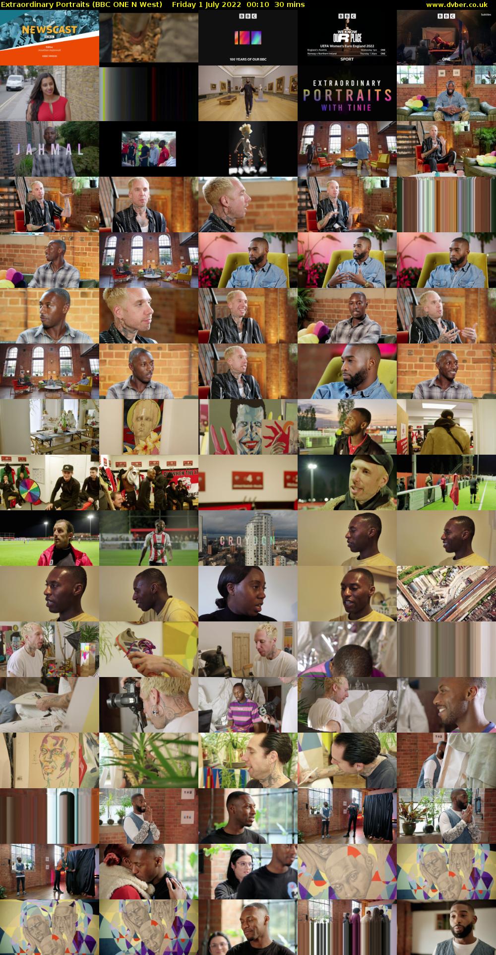 Extraordinary Portraits (BBC ONE N West) Friday 1 July 2022 00:10 - 00:40