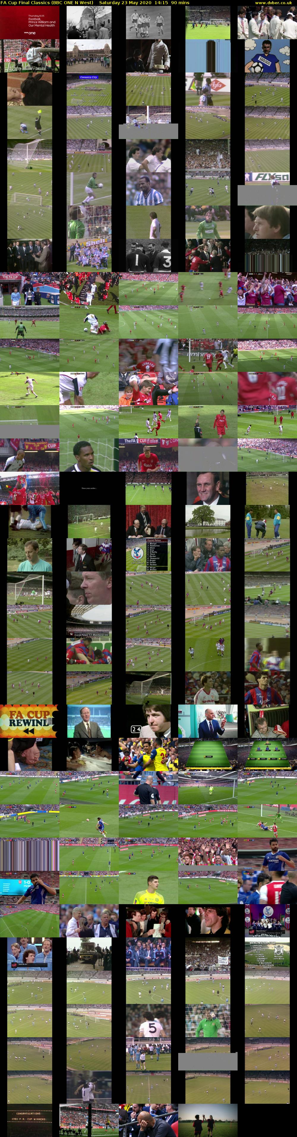 FA Cup Final Classics (BBC ONE N West) Saturday 23 May 2020 14:15 - 15:45