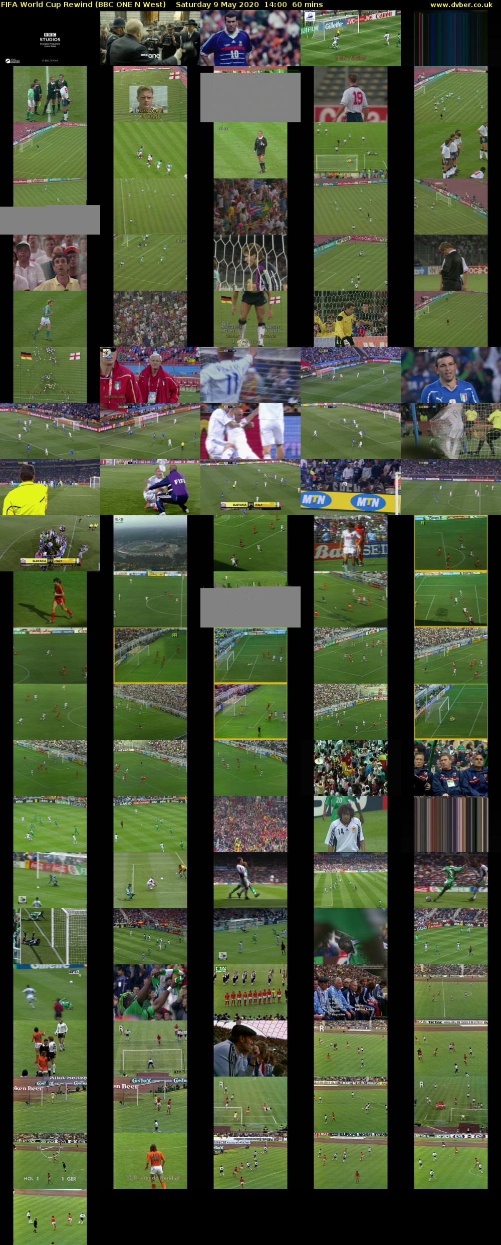 FIFA World Cup Rewind (BBC ONE N West) Saturday 9 May 2020 14:00 - 15:00