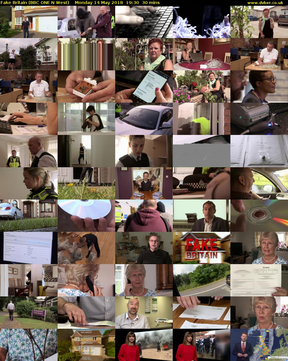 Fake Britain (BBC ONE N West) Monday 14 May 2018 19:30 - 20:00