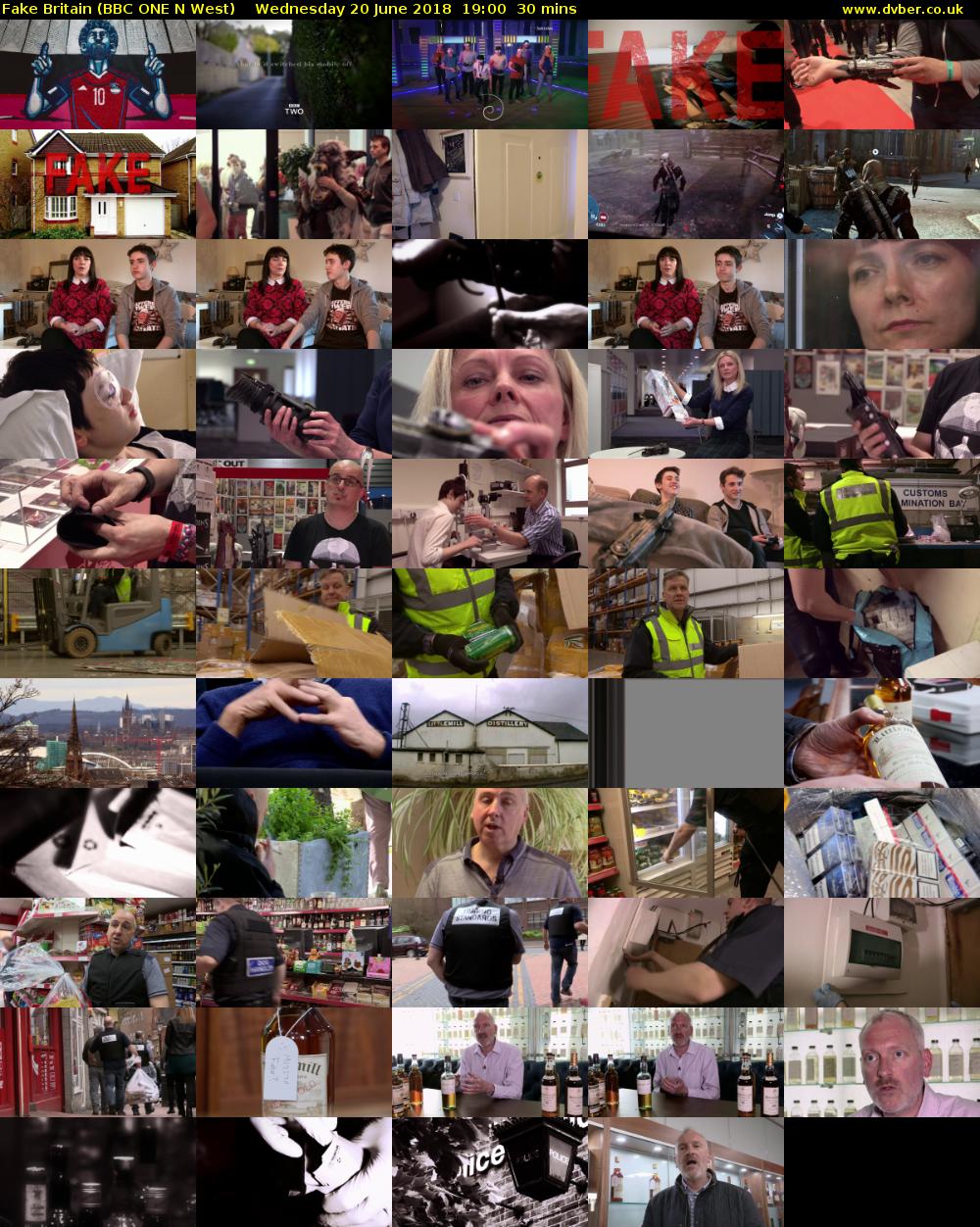 Fake Britain (BBC ONE N West) Wednesday 20 June 2018 19:00 - 19:30