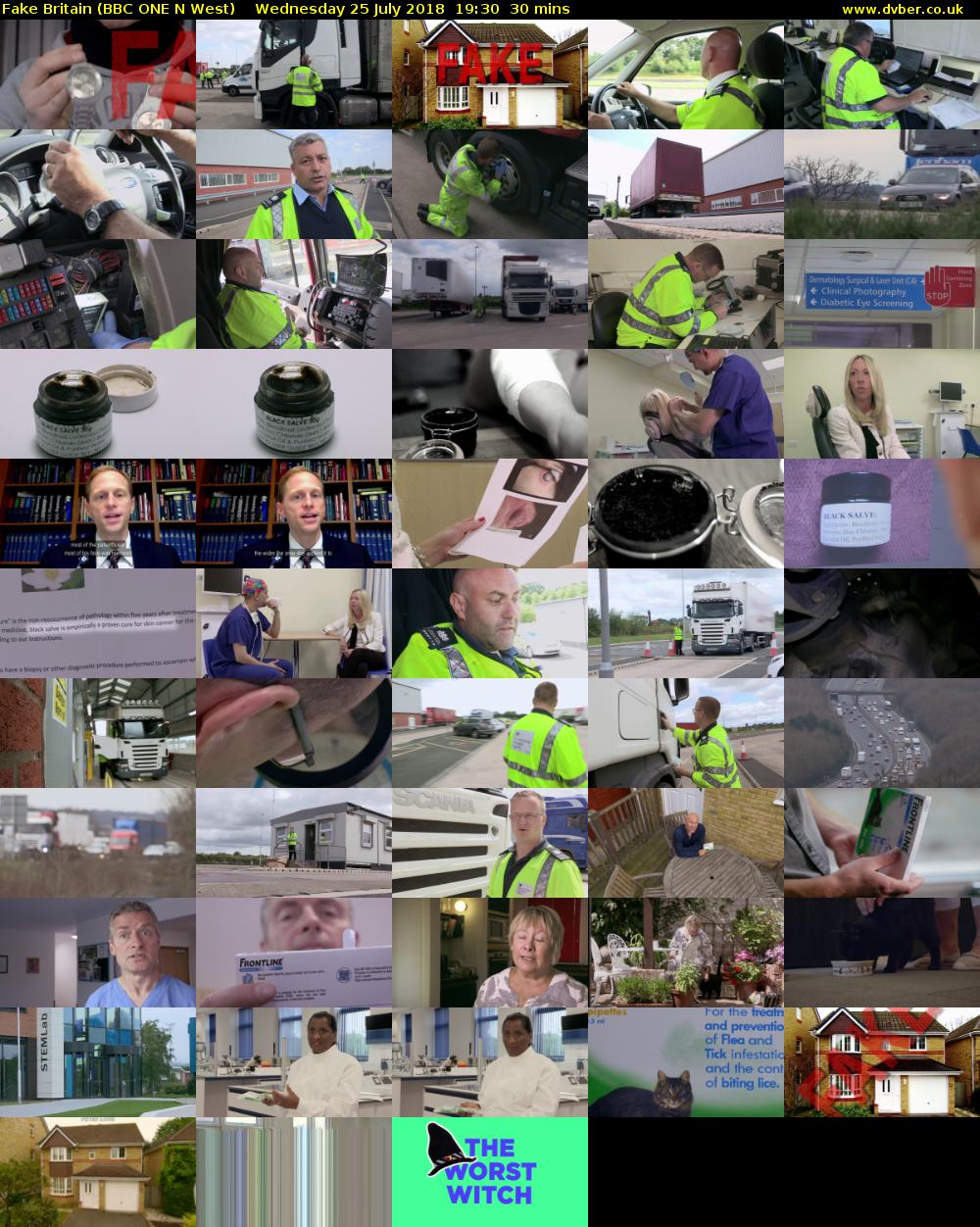 Fake Britain (BBC ONE N West) Wednesday 25 July 2018 19:30 - 20:00