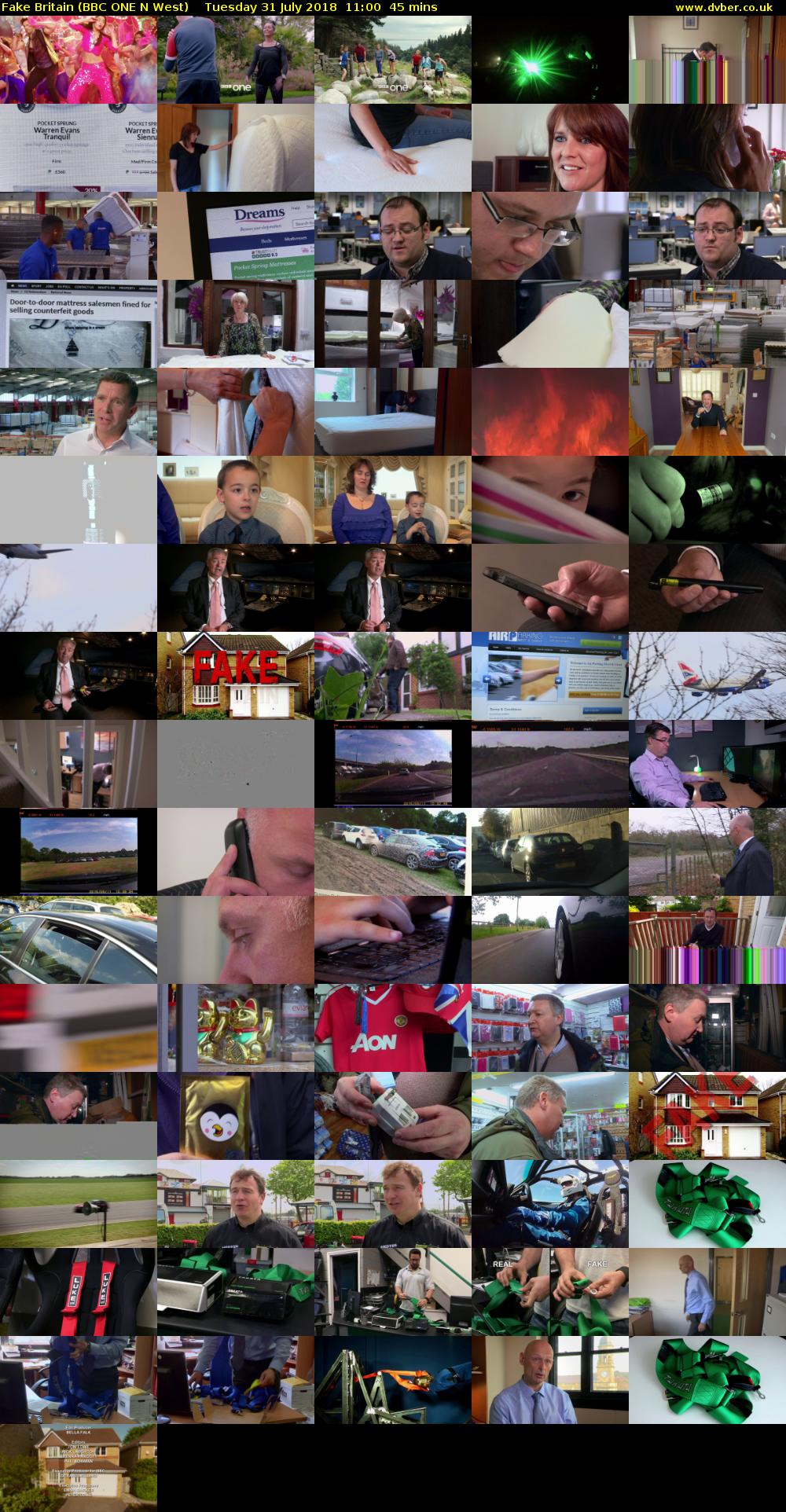 Fake Britain (BBC ONE N West) Tuesday 31 July 2018 11:00 - 11:45