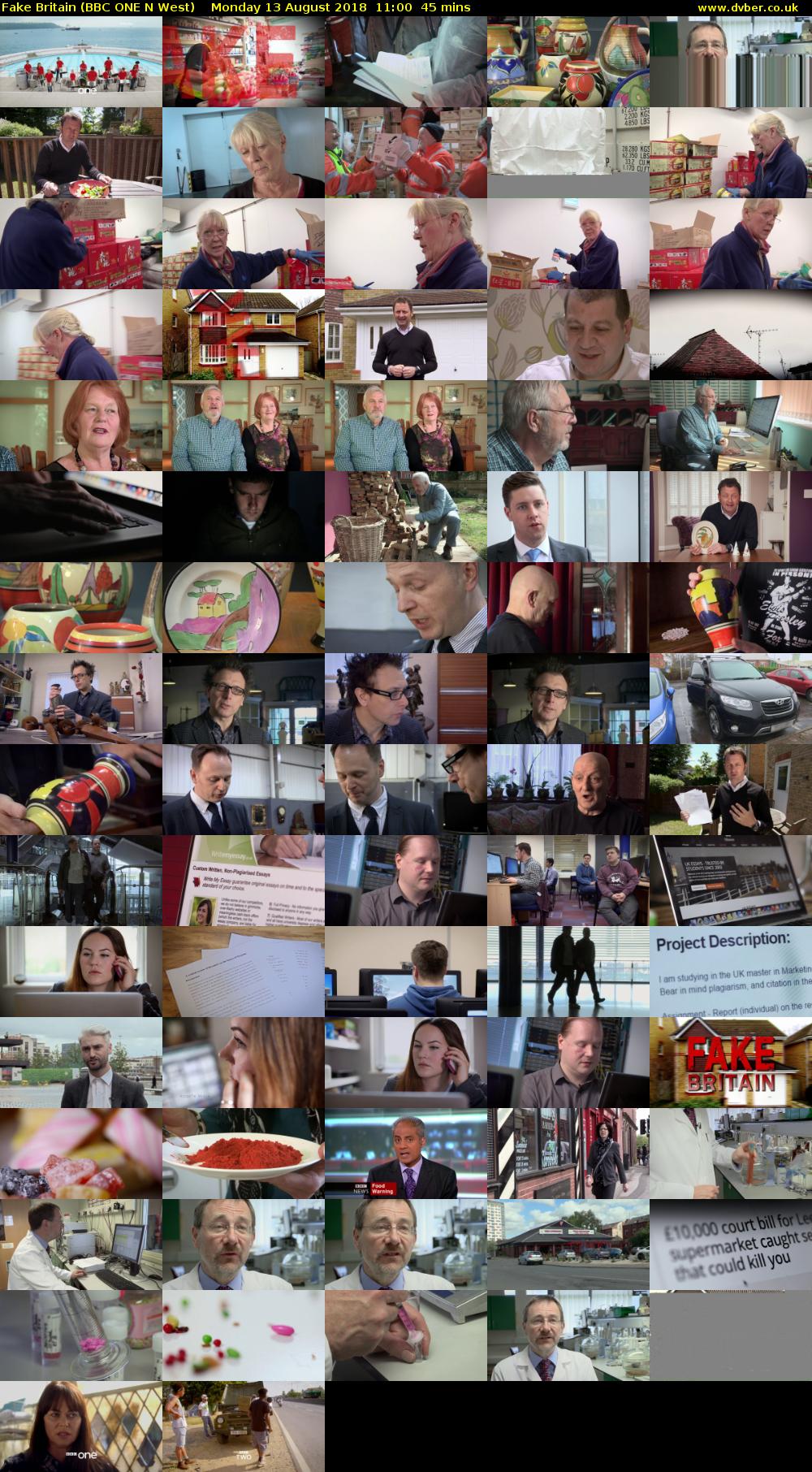 Fake Britain (BBC ONE N West) Monday 13 August 2018 11:00 - 11:45