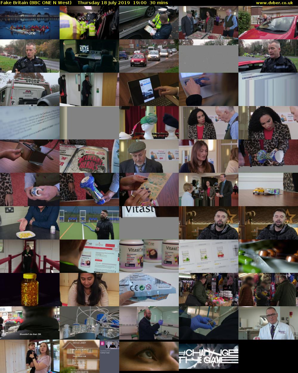 Fake Britain (BBC ONE N West) Thursday 18 July 2019 19:00 - 19:30