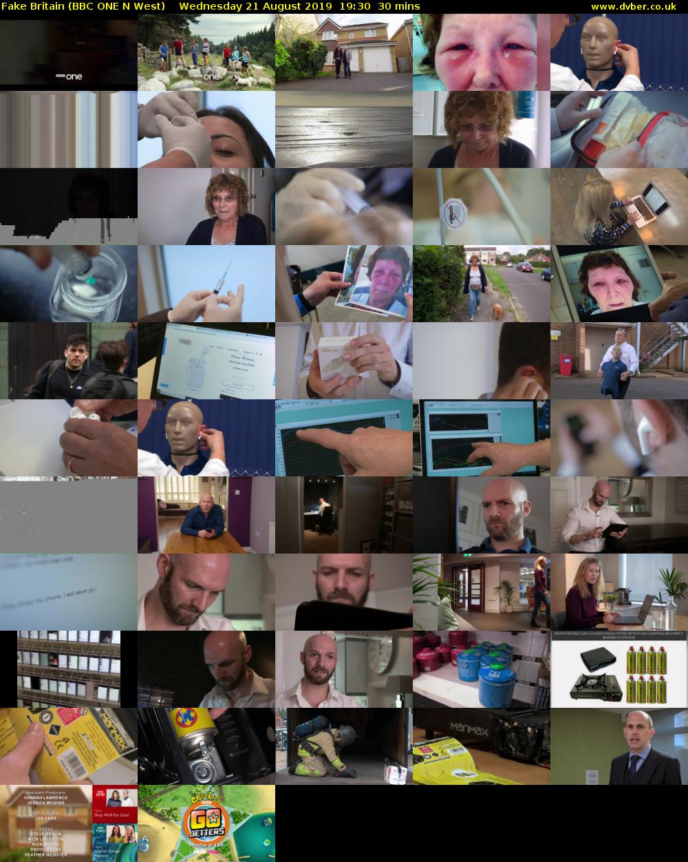 Fake Britain (BBC ONE N West) Wednesday 21 August 2019 19:30 - 20:00