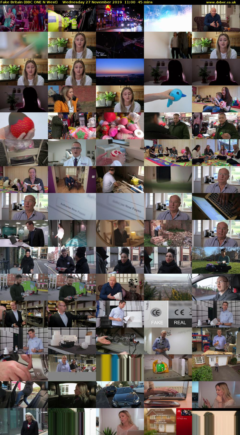 Fake Britain (BBC ONE N West) Wednesday 27 November 2019 11:00 - 11:45