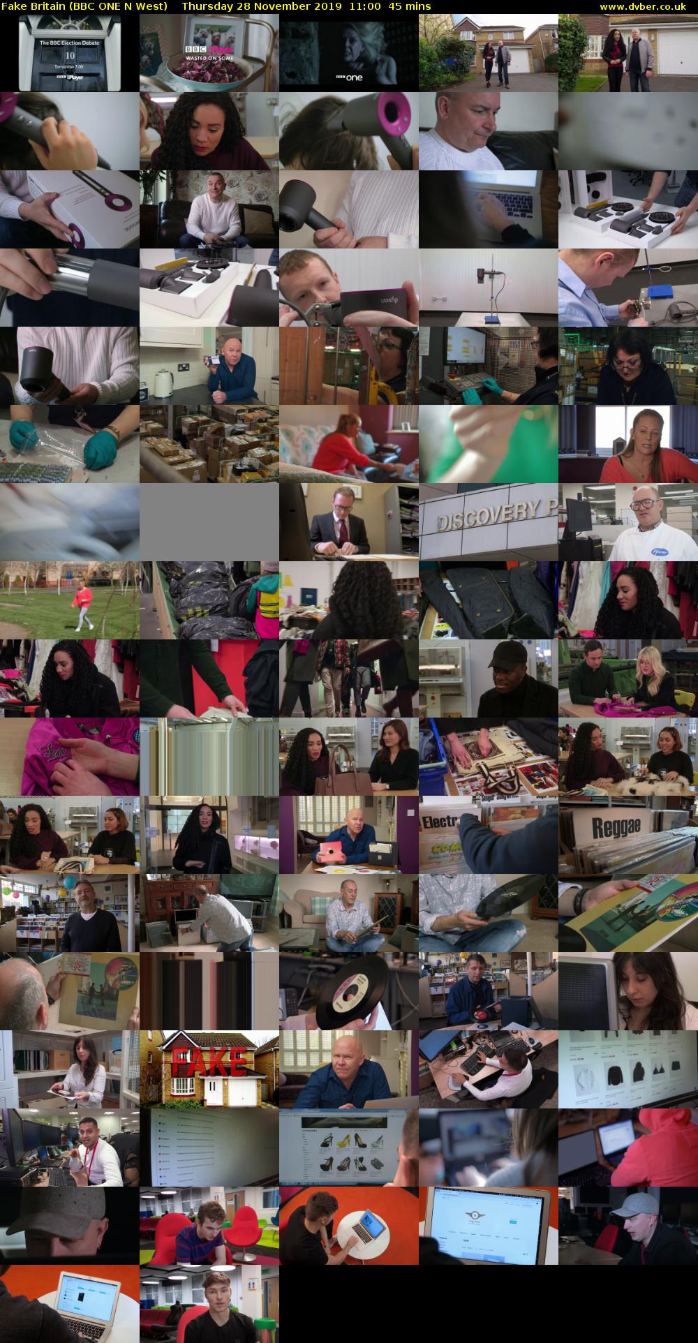 Fake Britain (BBC ONE N West) Thursday 28 November 2019 11:00 - 11:45