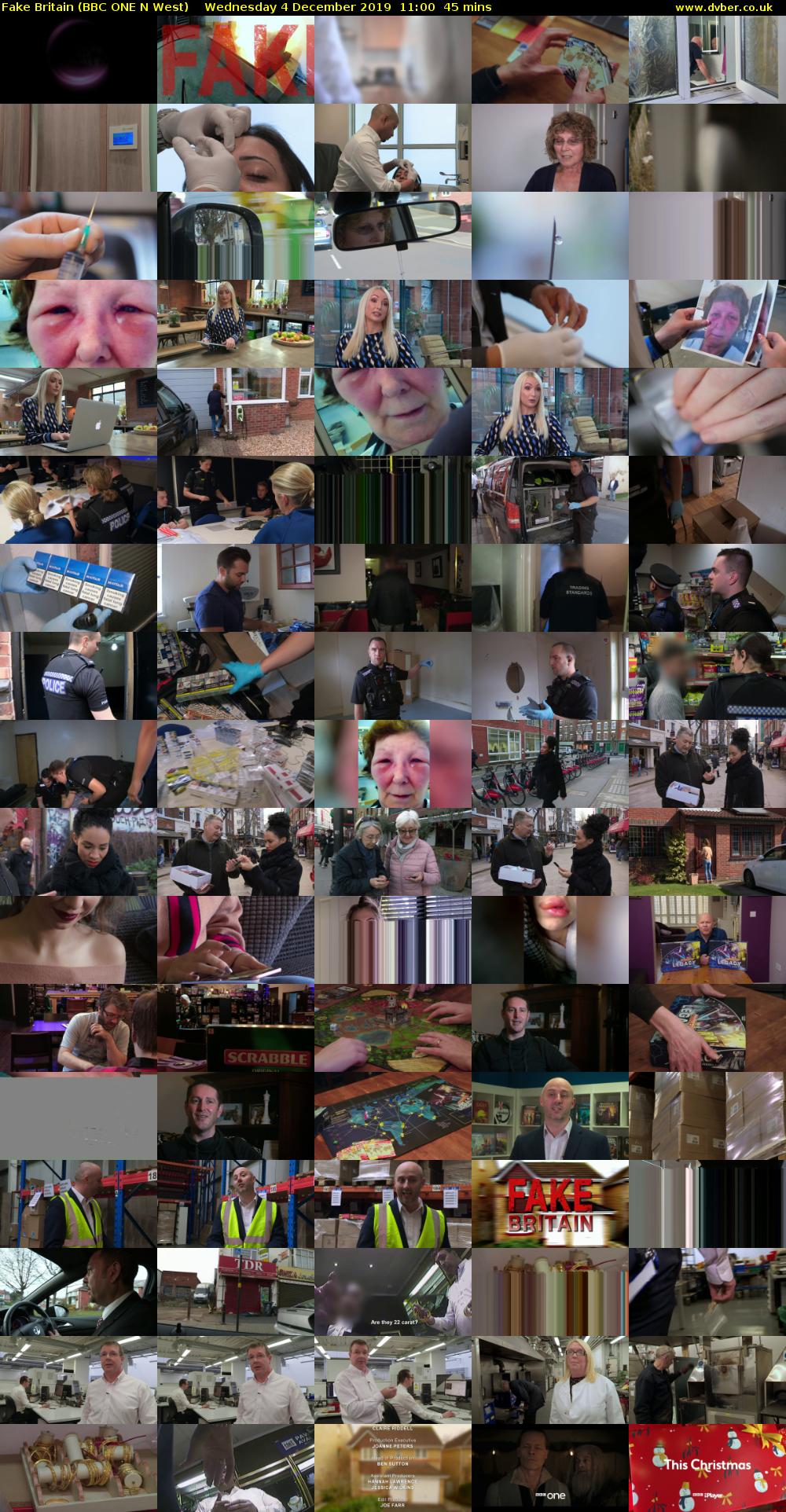 Fake Britain (BBC ONE N West) Wednesday 4 December 2019 11:00 - 11:45