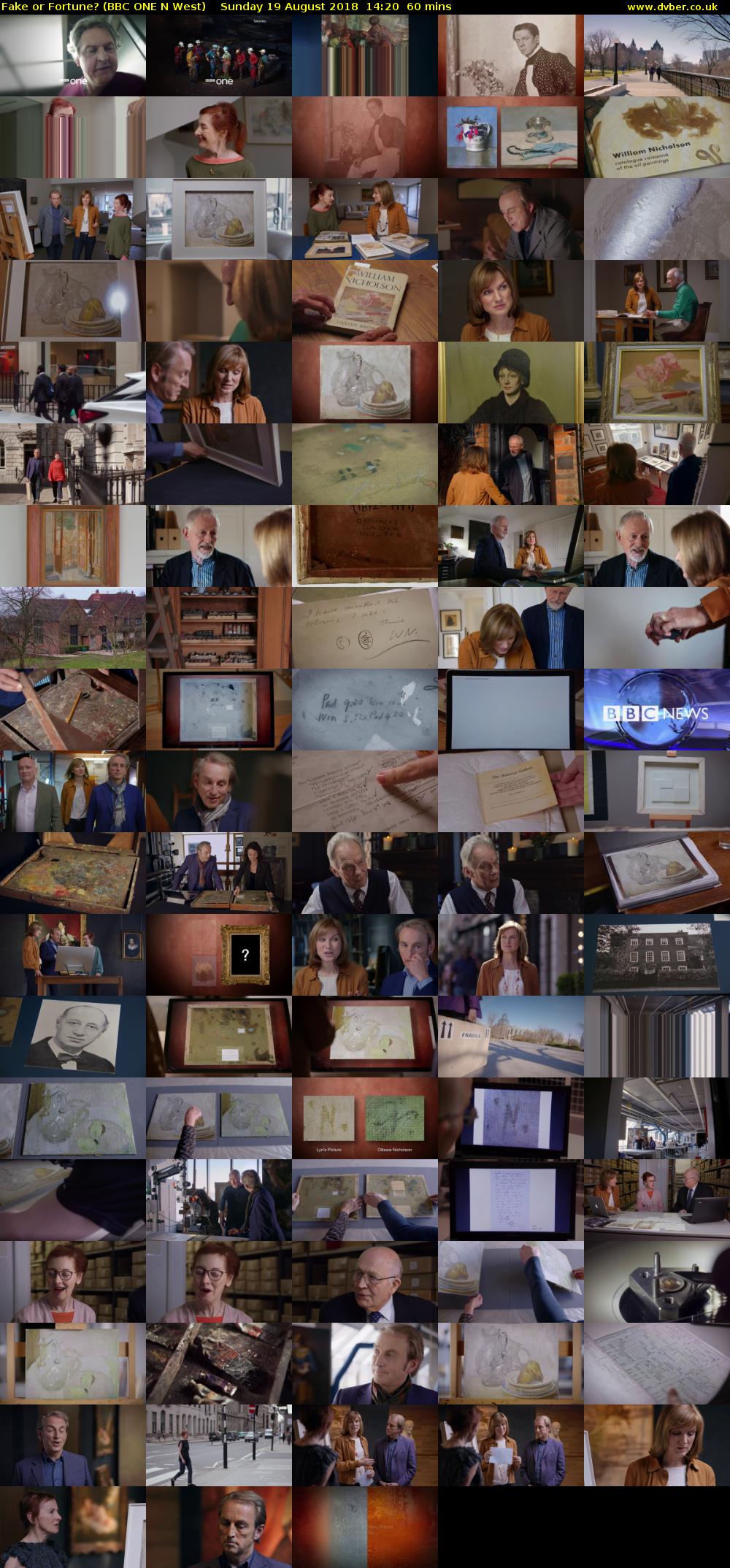 Fake or Fortune? (BBC ONE N West) Sunday 19 August 2018 14:20 - 15:20