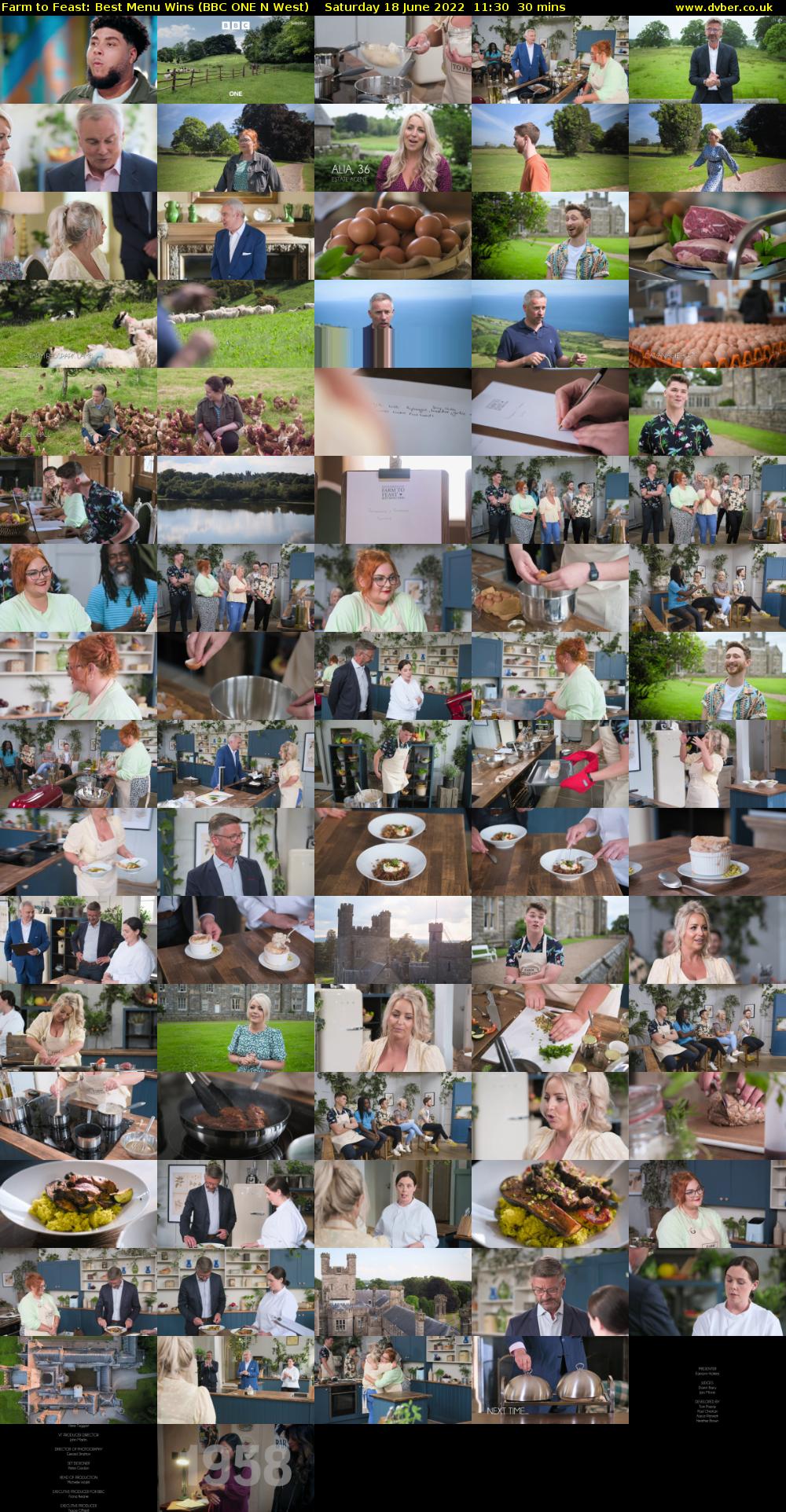 Farm to Feast: Best Menu Wins (BBC ONE N West) Saturday 18 June 2022 11:30 - 12:00