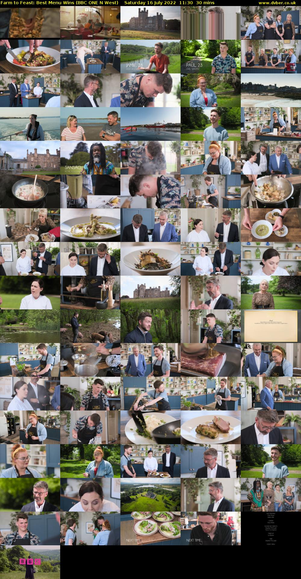 Farm to Feast: Best Menu Wins (BBC ONE N West) Saturday 16 July 2022 11:30 - 12:00