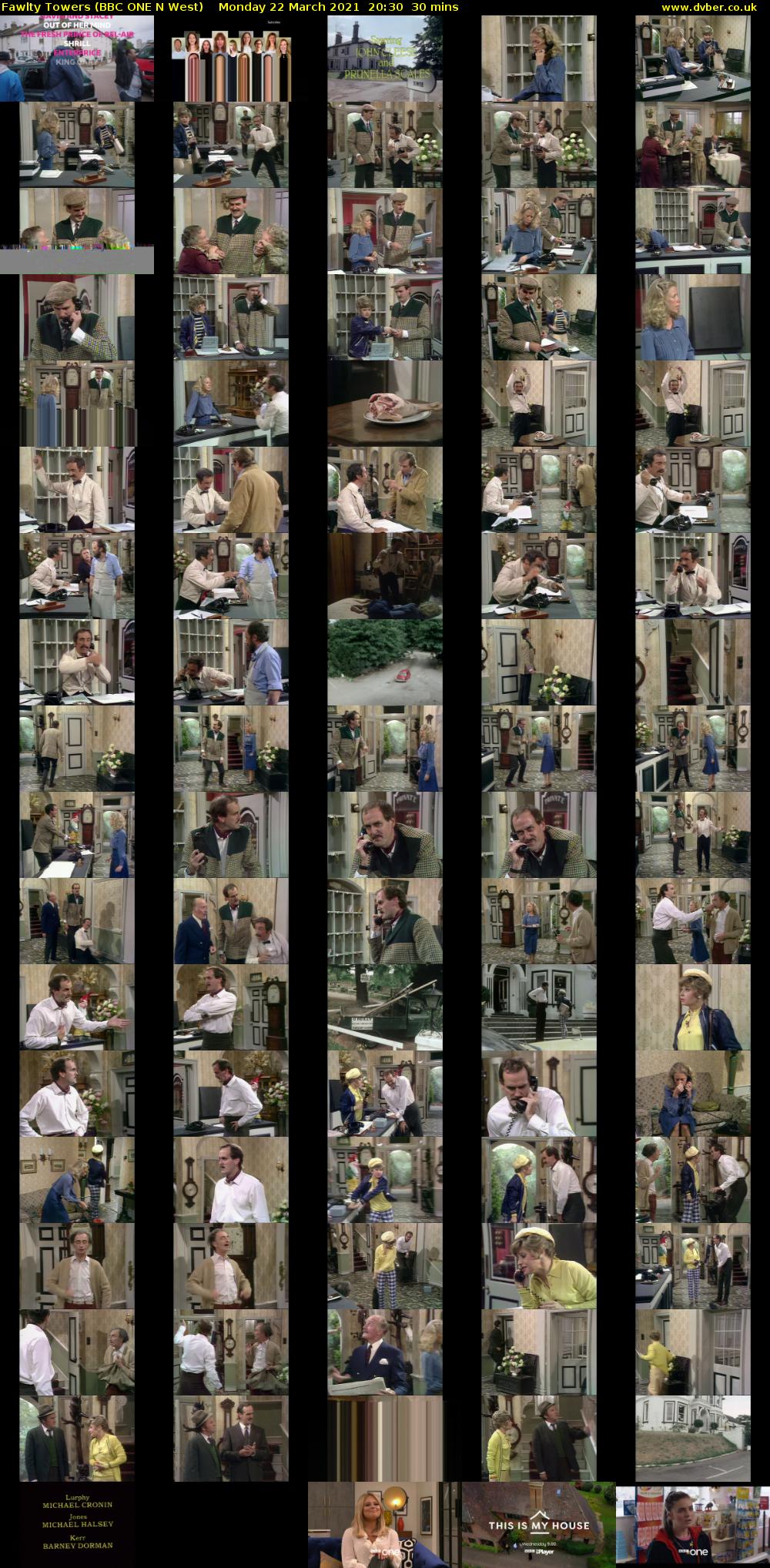 Fawlty Towers (BBC ONE N West) Monday 22 March 2021 20:30 - 21:00