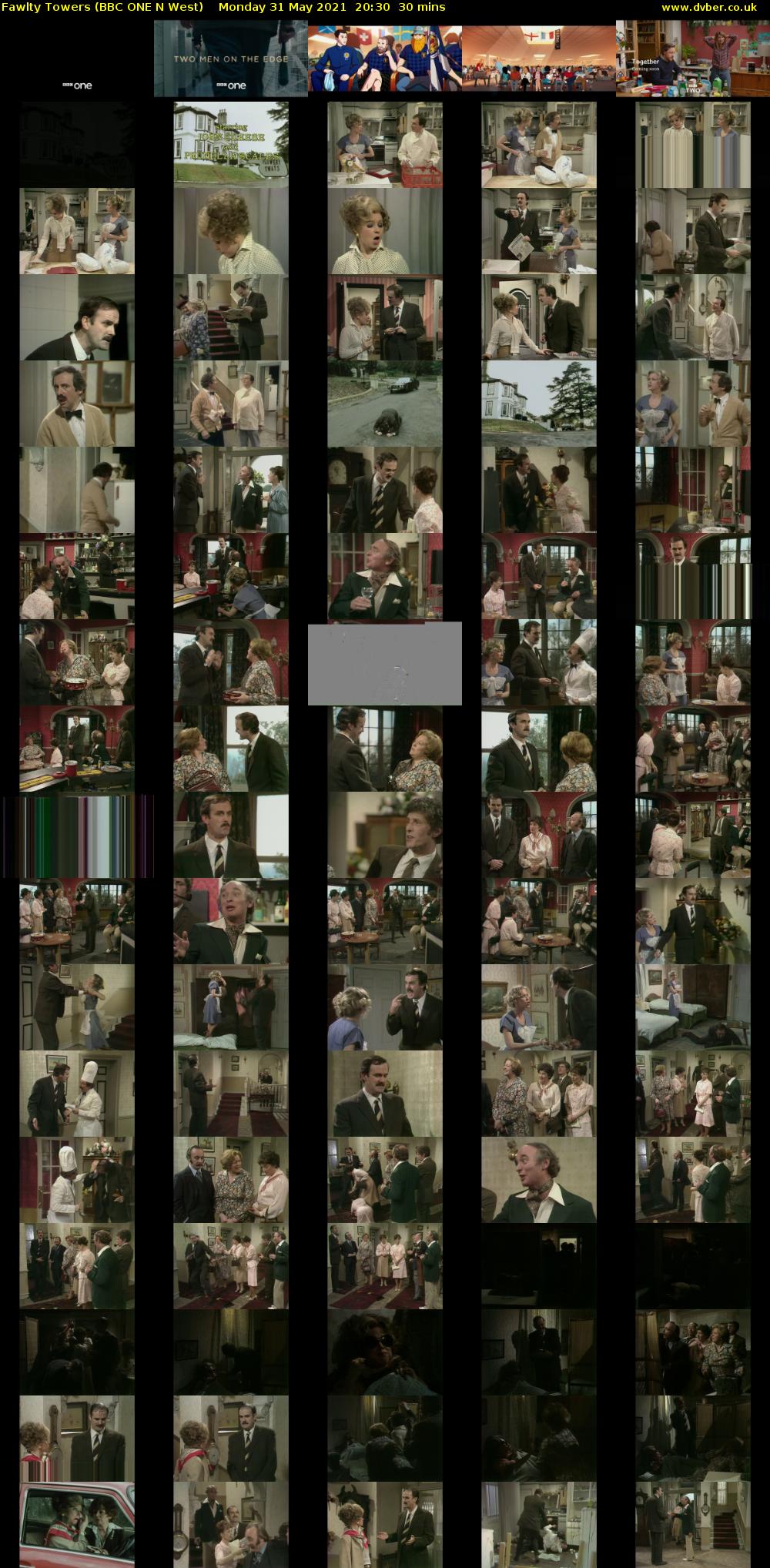 Fawlty Towers (BBC ONE N West) Monday 31 May 2021 20:30 - 21:00