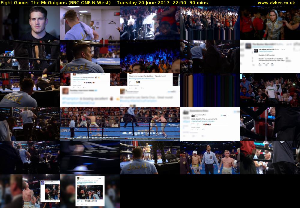 Fight Game: The McGuigans (BBC ONE N West) Tuesday 20 June 2017 22:50 - 23:20