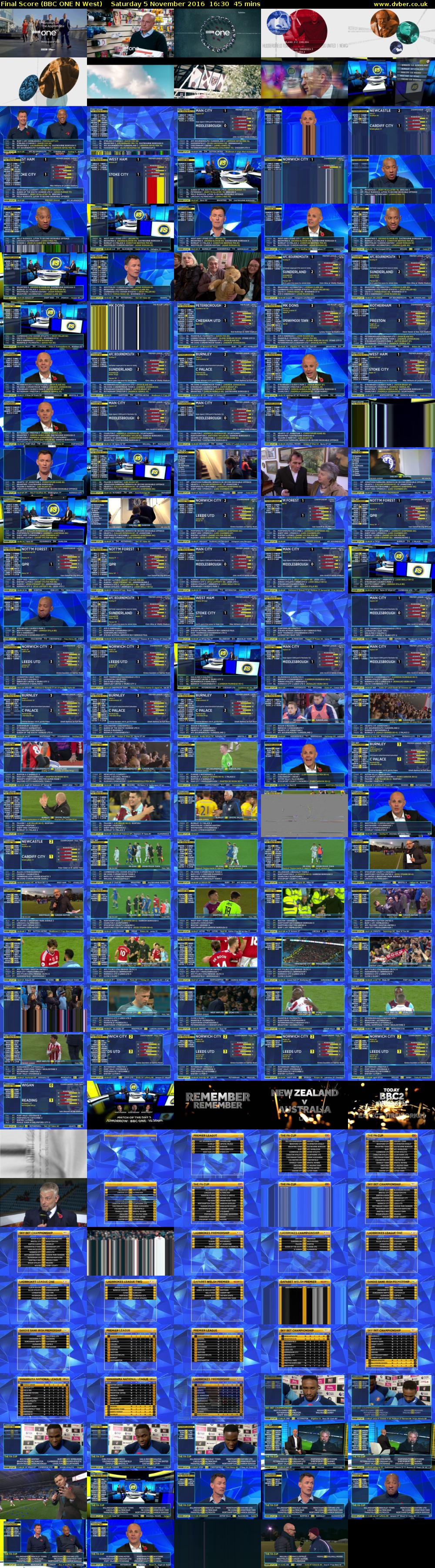 Final Score (BBC ONE N West) Saturday 5 November 2016 16:30 - 17:15