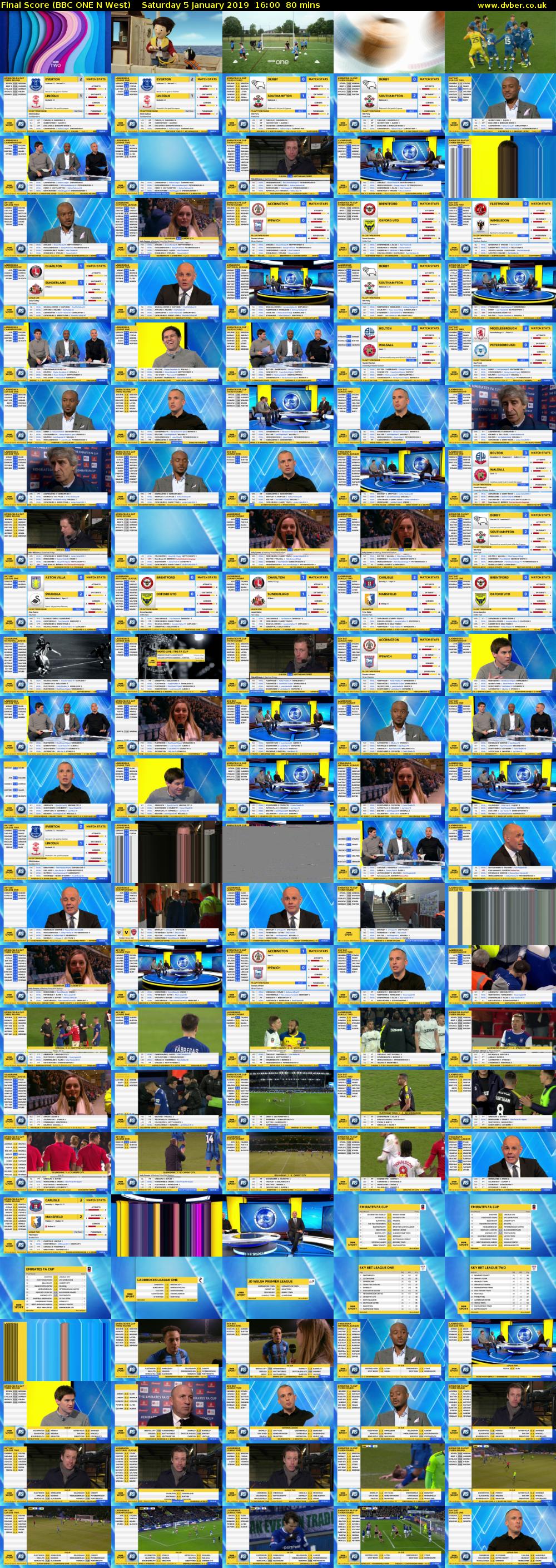 Final Score (BBC ONE N West) Saturday 5 January 2019 16:00 - 17:20