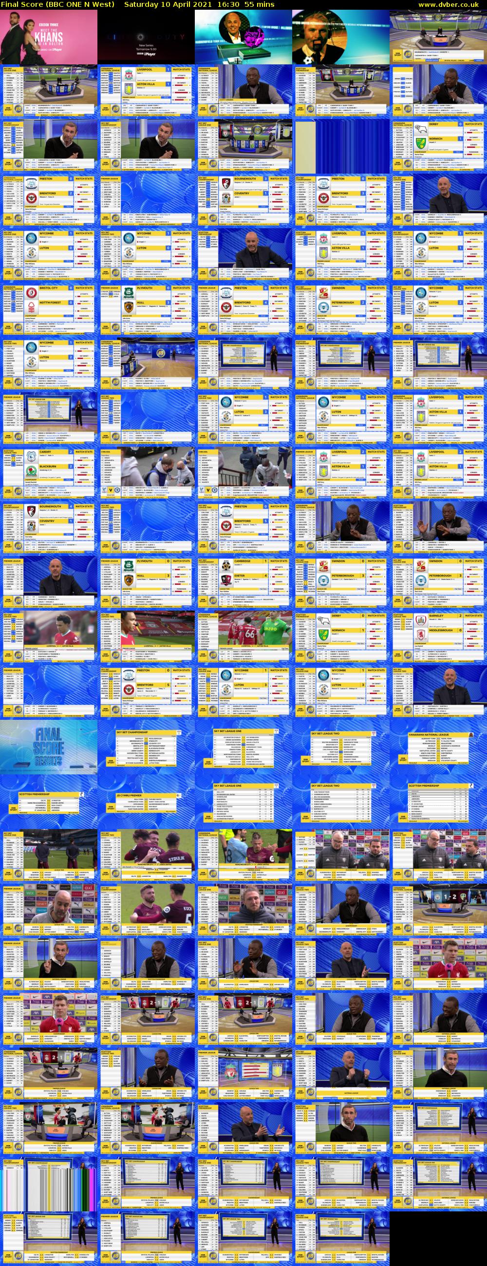 Final Score (BBC ONE N West) Saturday 10 April 2021 16:30 - 17:25