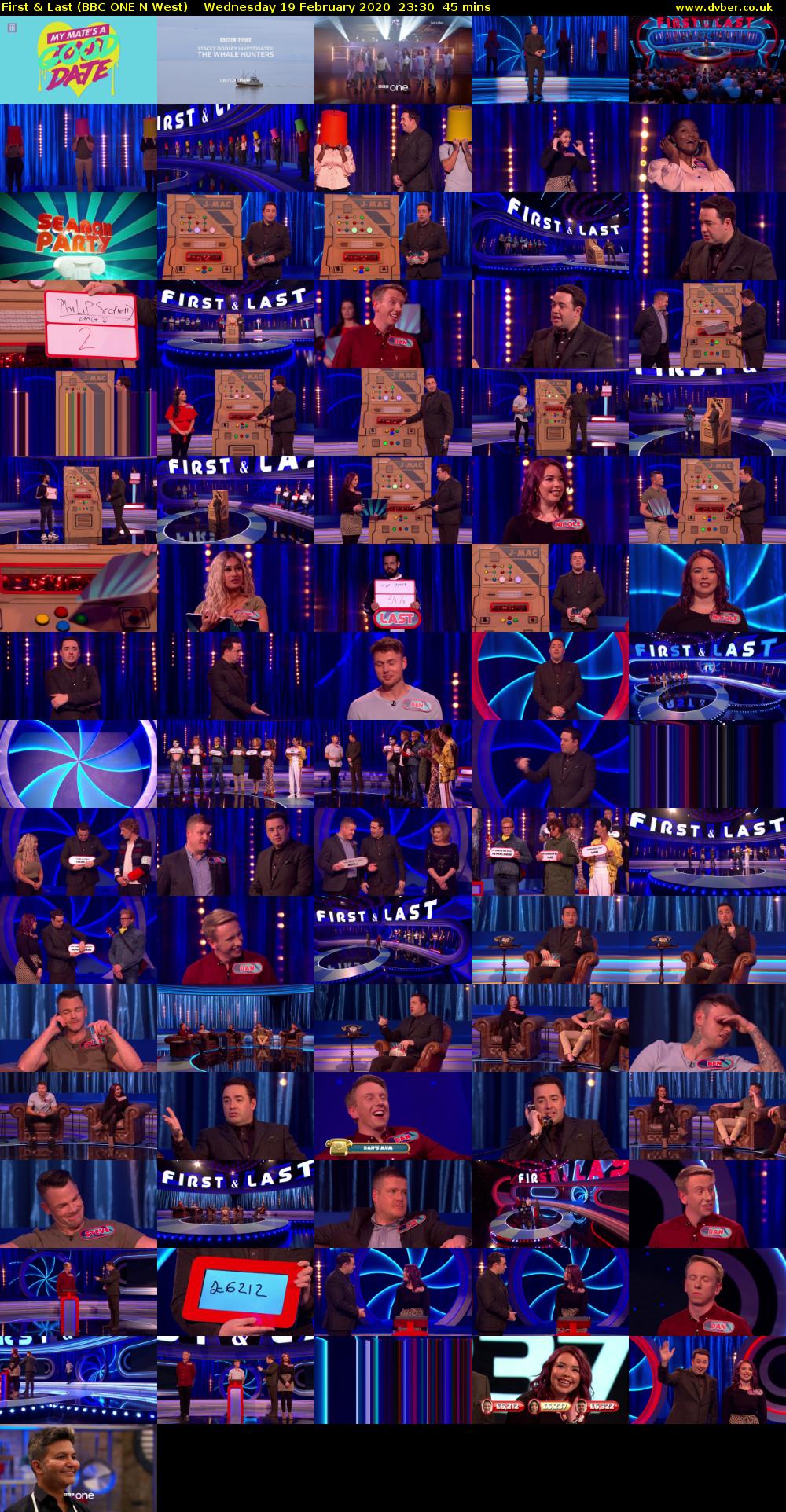 First & Last (BBC ONE N West) Wednesday 19 February 2020 23:30 - 00:15