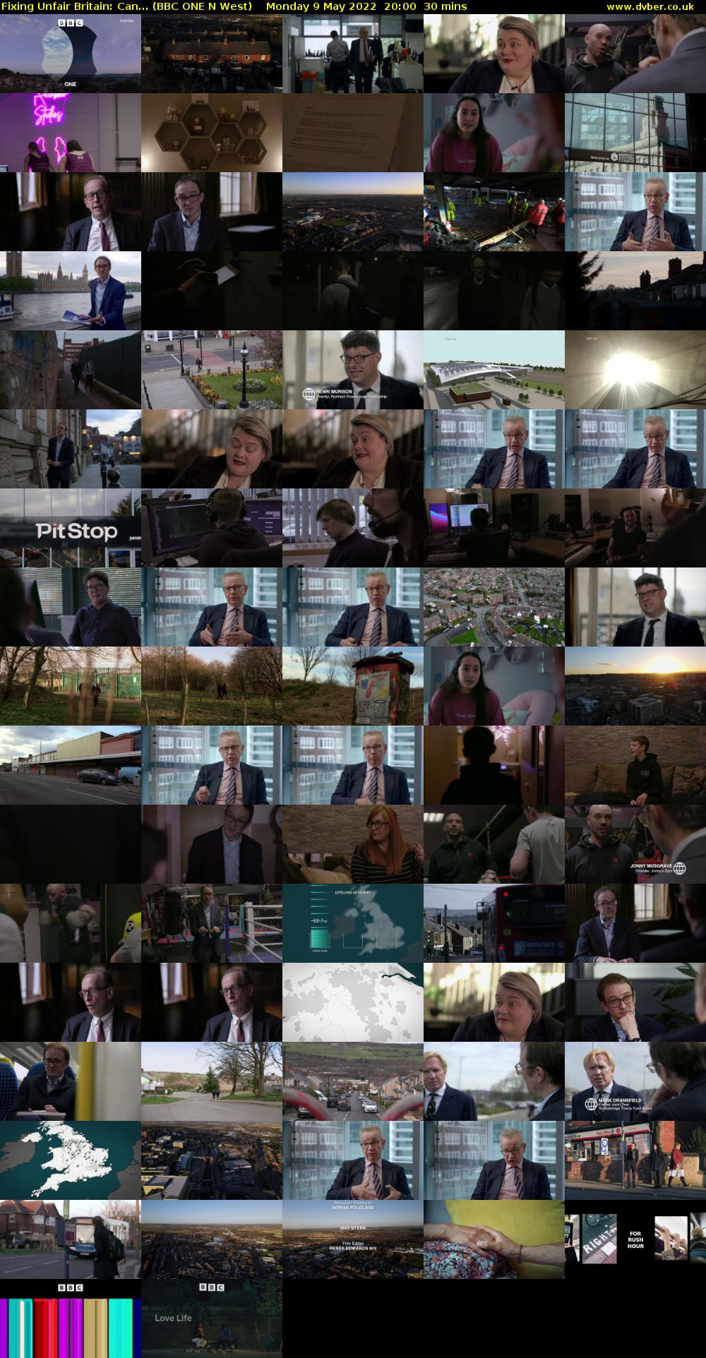 Fixing Unfair Britain: Can... (BBC ONE N West) Monday 9 May 2022 20:00 - 20:30