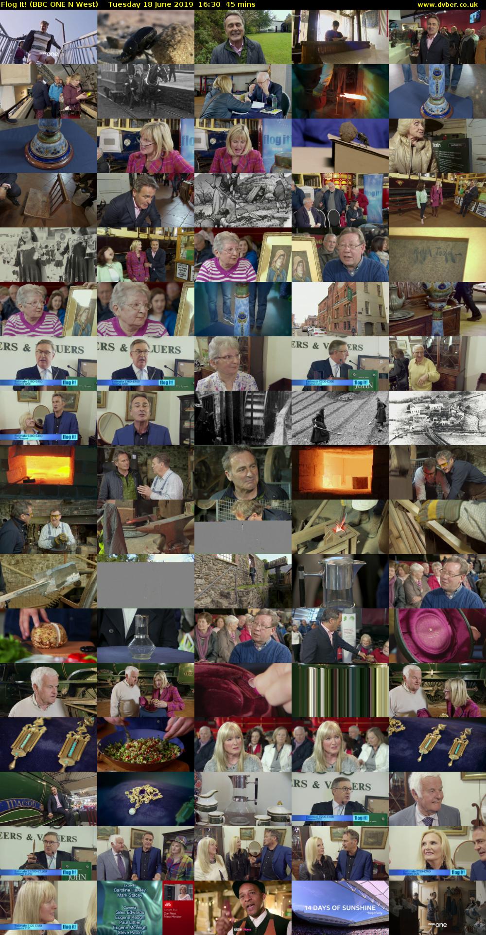 Flog It! (BBC ONE N West) Tuesday 18 June 2019 16:30 - 17:15