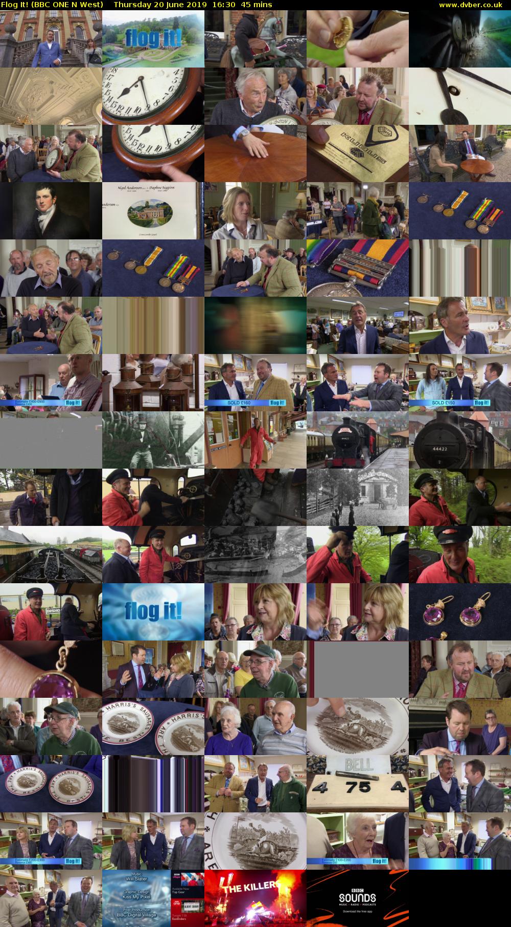 Flog It! (BBC ONE N West) Thursday 20 June 2019 16:30 - 17:15