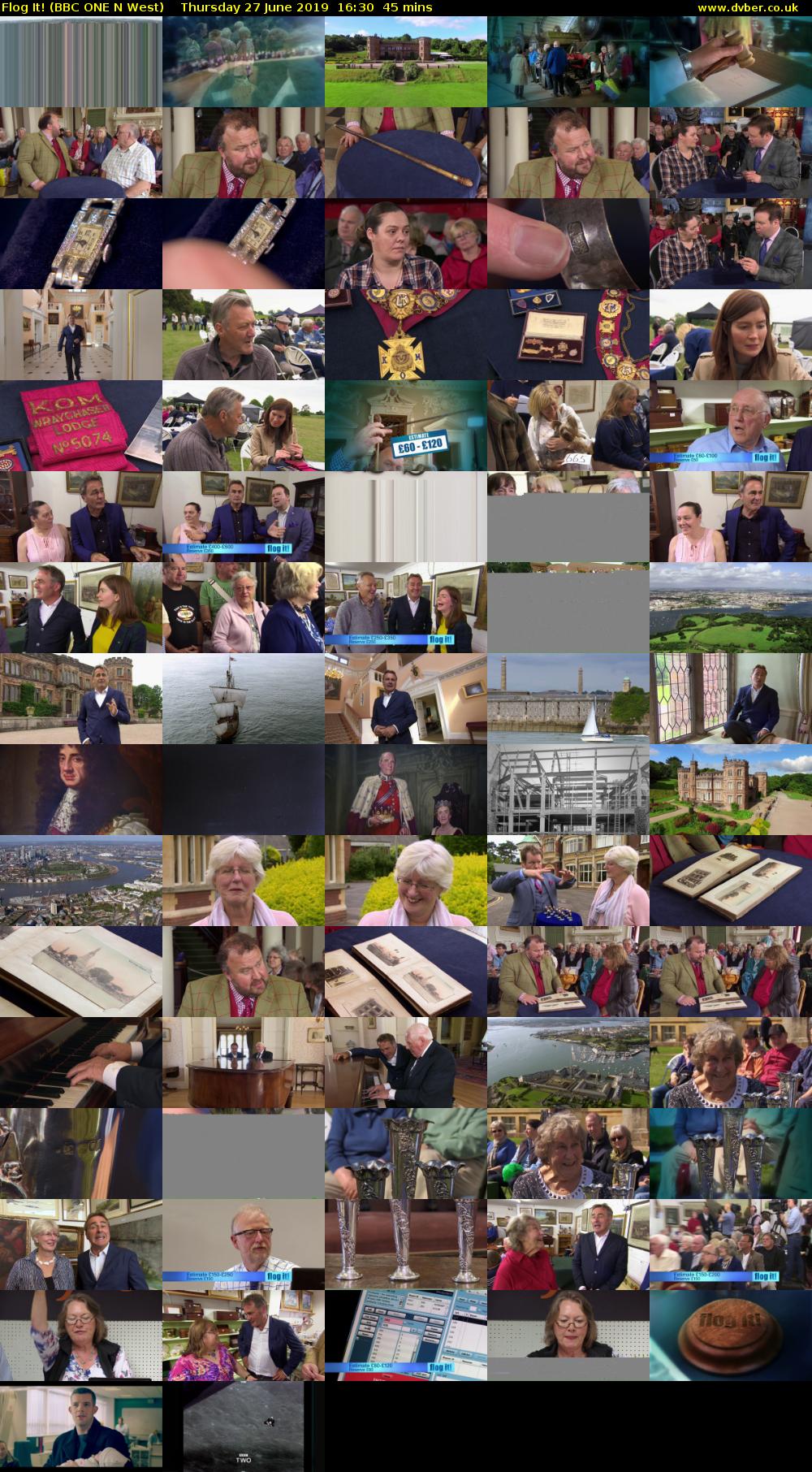 Flog It! (BBC ONE N West) Thursday 27 June 2019 16:30 - 17:15