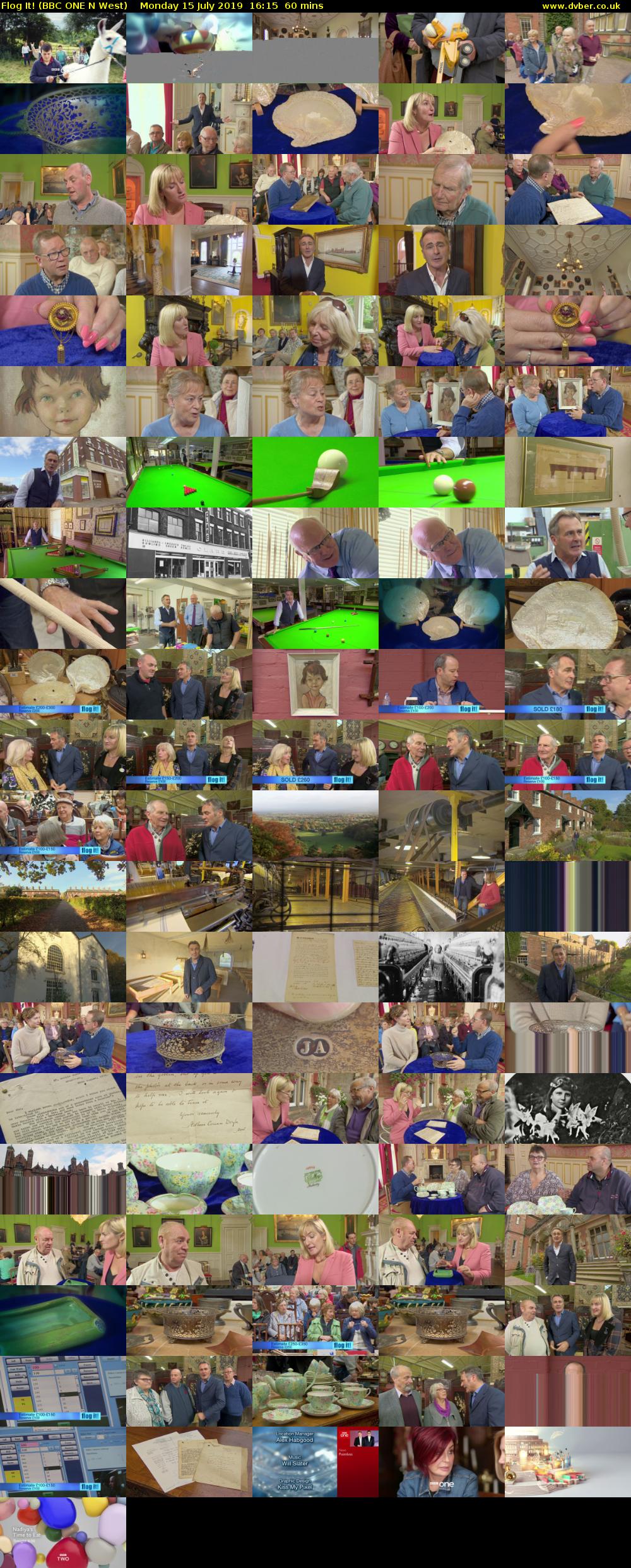Flog It! (BBC ONE N West) Monday 15 July 2019 16:15 - 17:15