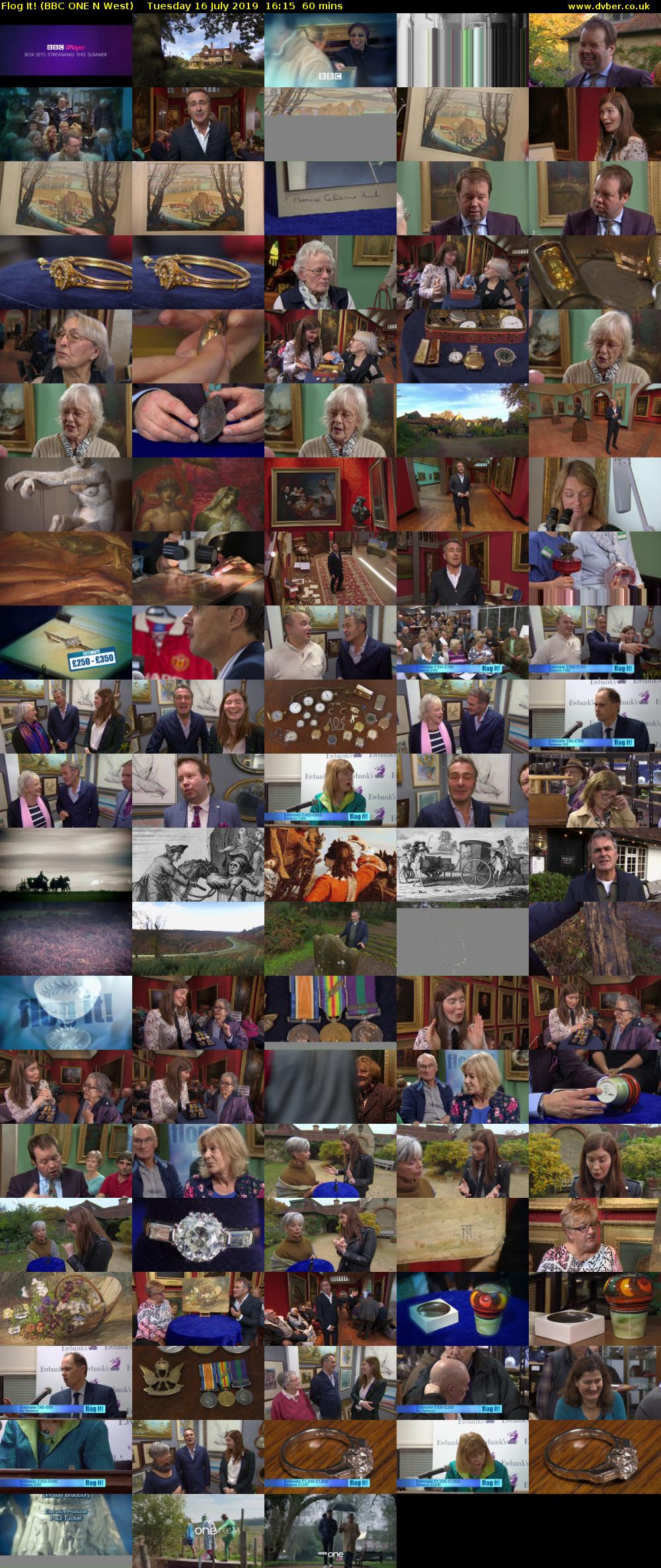 Flog It! (BBC ONE N West) Tuesday 16 July 2019 16:15 - 17:15