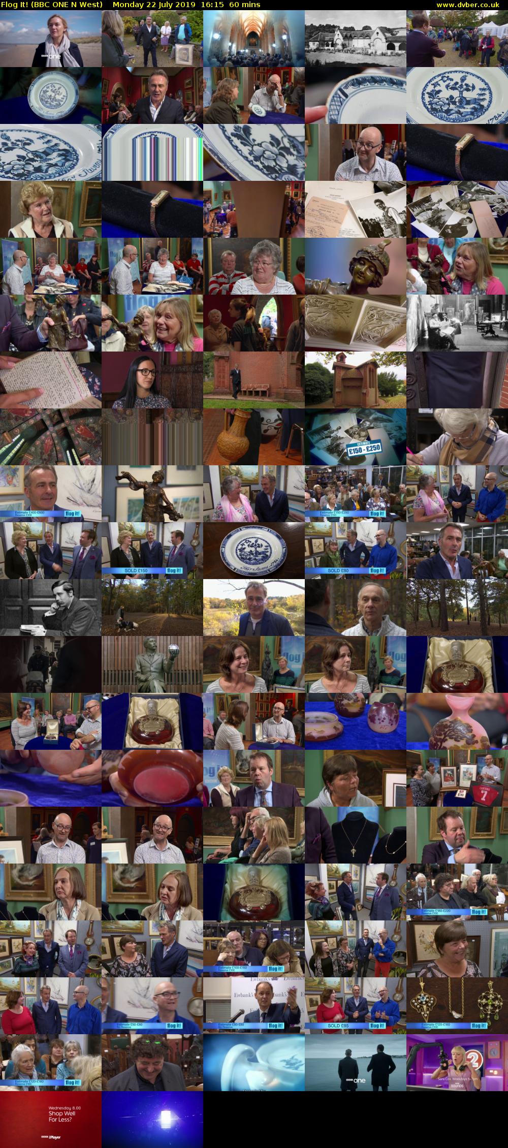Flog It! (BBC ONE N West) Monday 22 July 2019 16:15 - 17:15